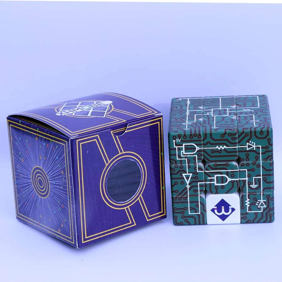 УФ печать магический куб 3x3x3 слепой брейл цифровой физики обучения скорость Твист Головоломка Развивающие игрушки для детей