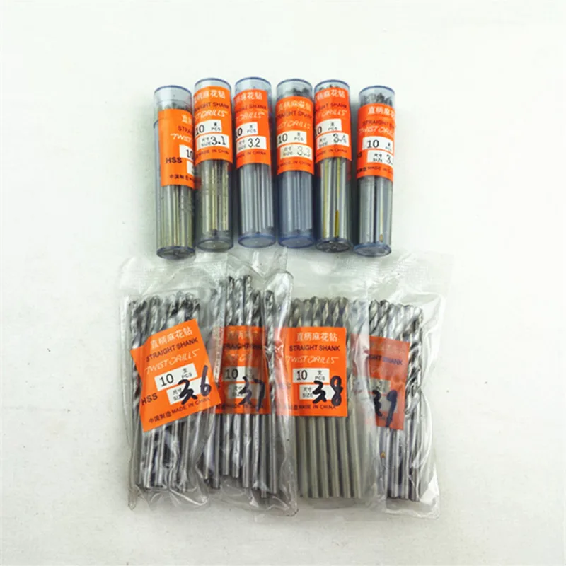 

Mixed 100pcs/lot from 3.0mm to 3.9mm Twist Drill Bit Set Saw Set