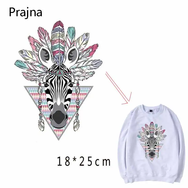 Prajna байкерские нашивки наклейка с зеброй Thrasher одежда наклейки на одежду железная