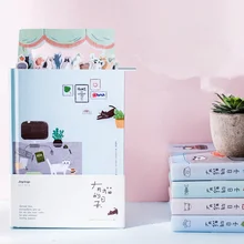 Kawaii Notebook Agenda Planer Diary Journal Weekly Monthly Planner Agenda Cute Cat Book School Office Supplies Stationary Gifts shining fruits cute monthly weekly planner agenda diary journal notebook pvc cover water sequins inside