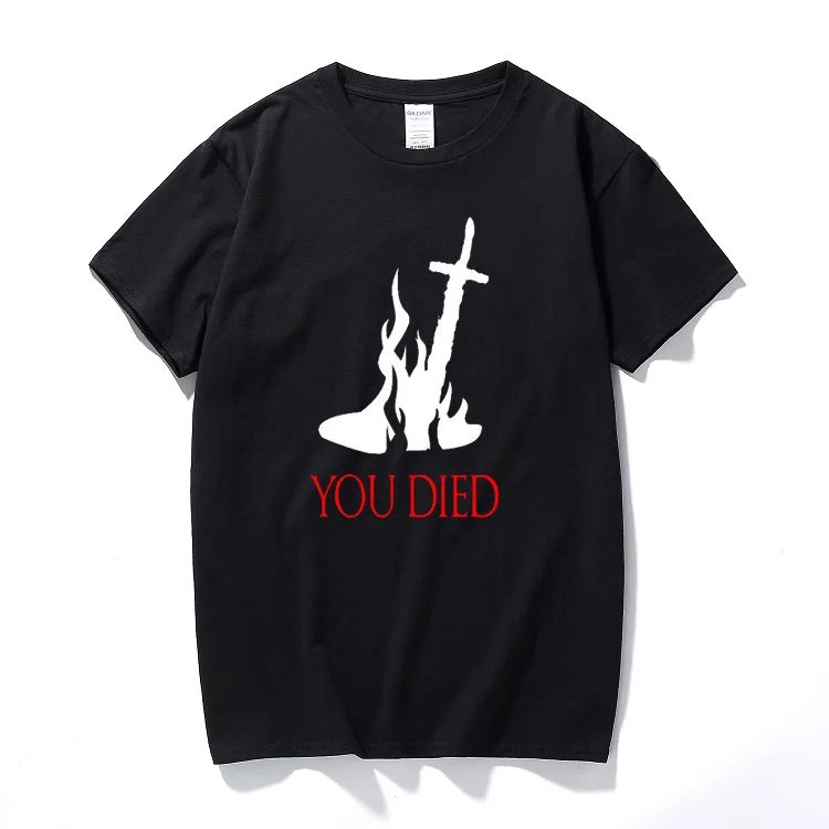 Dark Souls 2 Usted murió camiseta hoguera Mens edición alabanza preparar Brave Sun Tee algodón de manga corta Camiseta de verano top camisetas Dark Souls 2 Usted murió camiseta hoguera Mens edición alabanza preparar Brave Sun Tee algodón de manga corta Camiseta de verano top camisetas