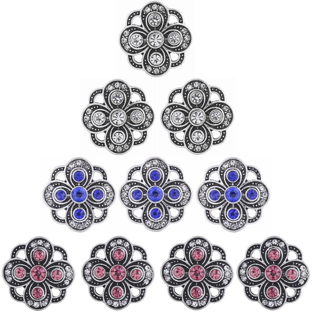 

wholesale mix styles colors 18mm snap buckle beads snap jewelry interchangeable ginger snap charm for women bracelet Accessorie
