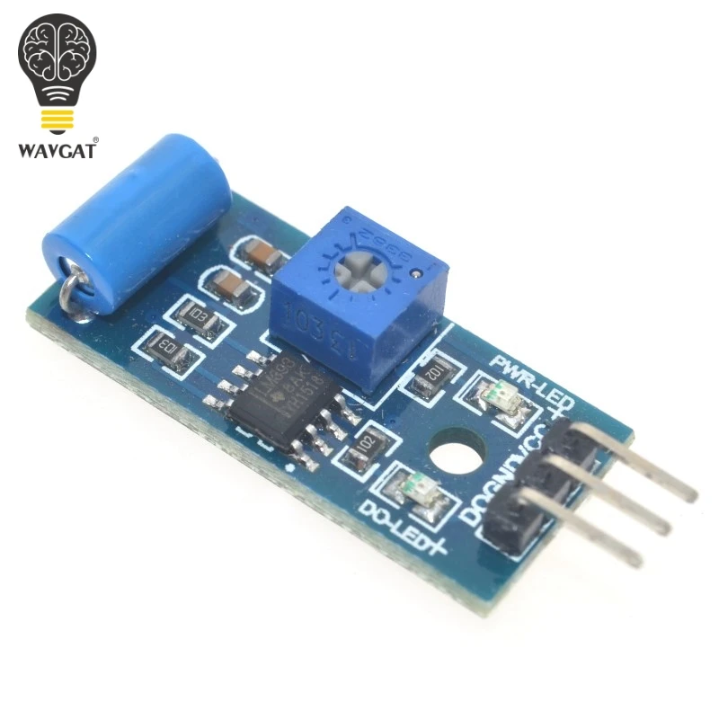 Normally Closed Vibration Sensor Module for Alarm System DIY Smart Vehicle Robot Helicopter Airplane Aeroplane Boart Car WAVGAT