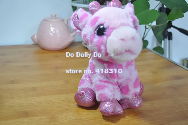 pink stuffed giraffe