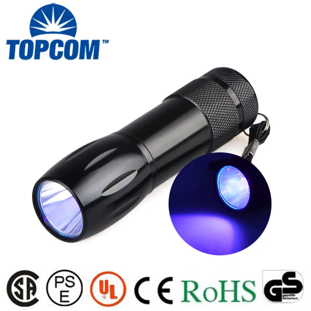 [Free ship]High Power Stains on Carpet  finder  365nm LED Black Light Ultra Violet 365nm uv flashlight