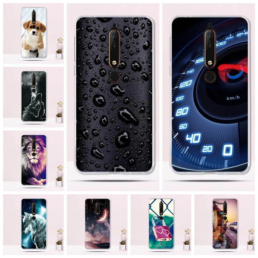 Силиконовый чехол для Nokia 6 2018 5 5-дюймовый Мягкий из ТПУ 1 телефона TA-1043 TA-1045 TA-1054