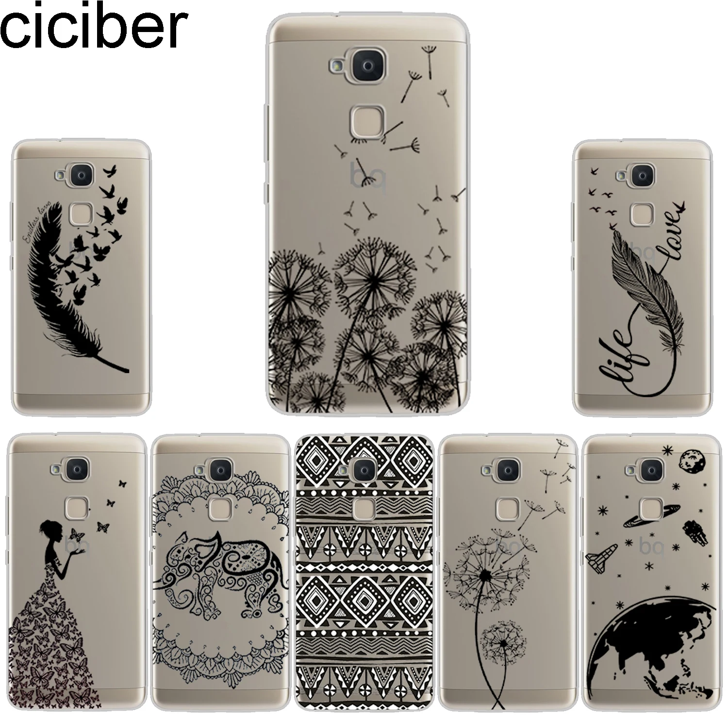 

ciciber Phone Case for BQ Aquaris X2 X Pro V VS U U2 Lite Plus Soft TPU Back Cover for Aquaris E5s 4.5 M5 M5.5 4.5 X5 Funda