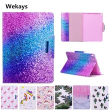 Wekays Case for Apple IPad Pro 10.5'' Cute Cartoon Flamingo Unicorn PU Flip Leather Cover Case For iPad pro 10.5 inch model Capa