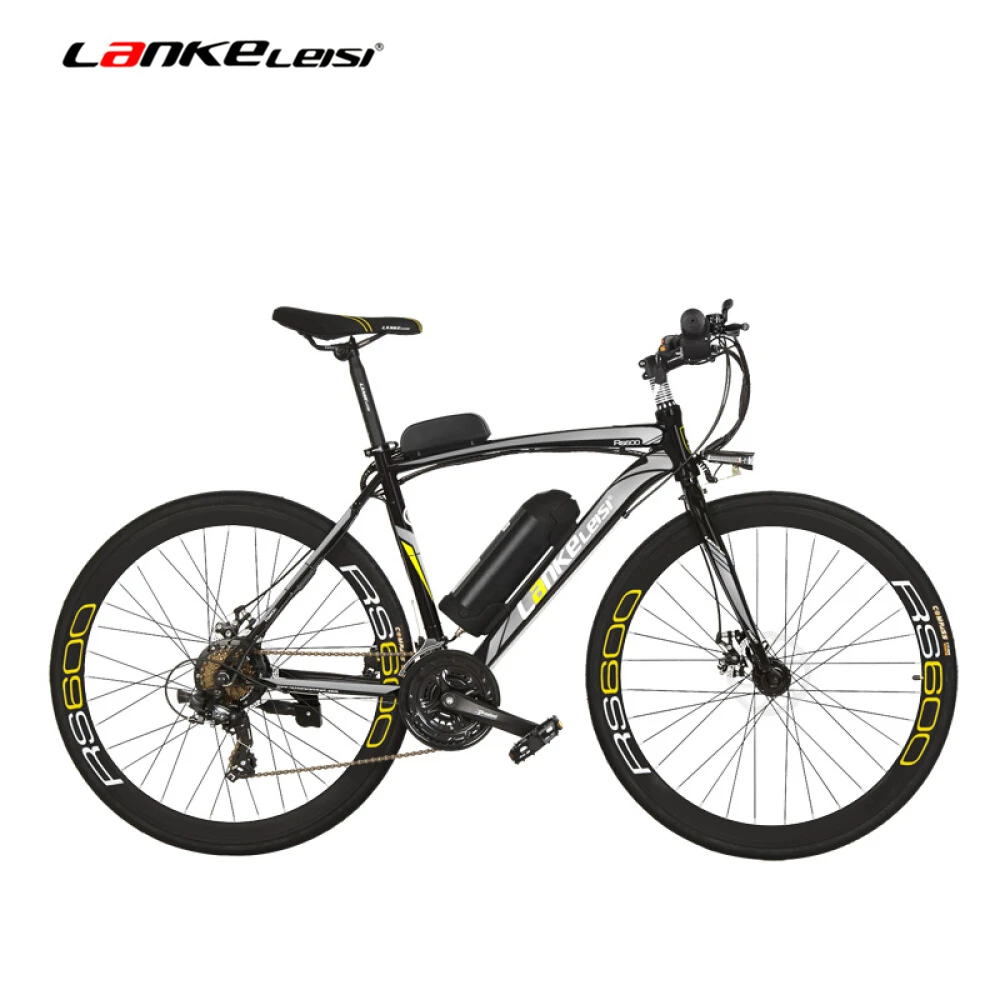 

RS600 700C Electric Bike, 36V 20Ah Battery, Both Disc Brake, Aluminum Alloy Frame, Endurance Up To 100km,20-35km/h, Road Bicycle