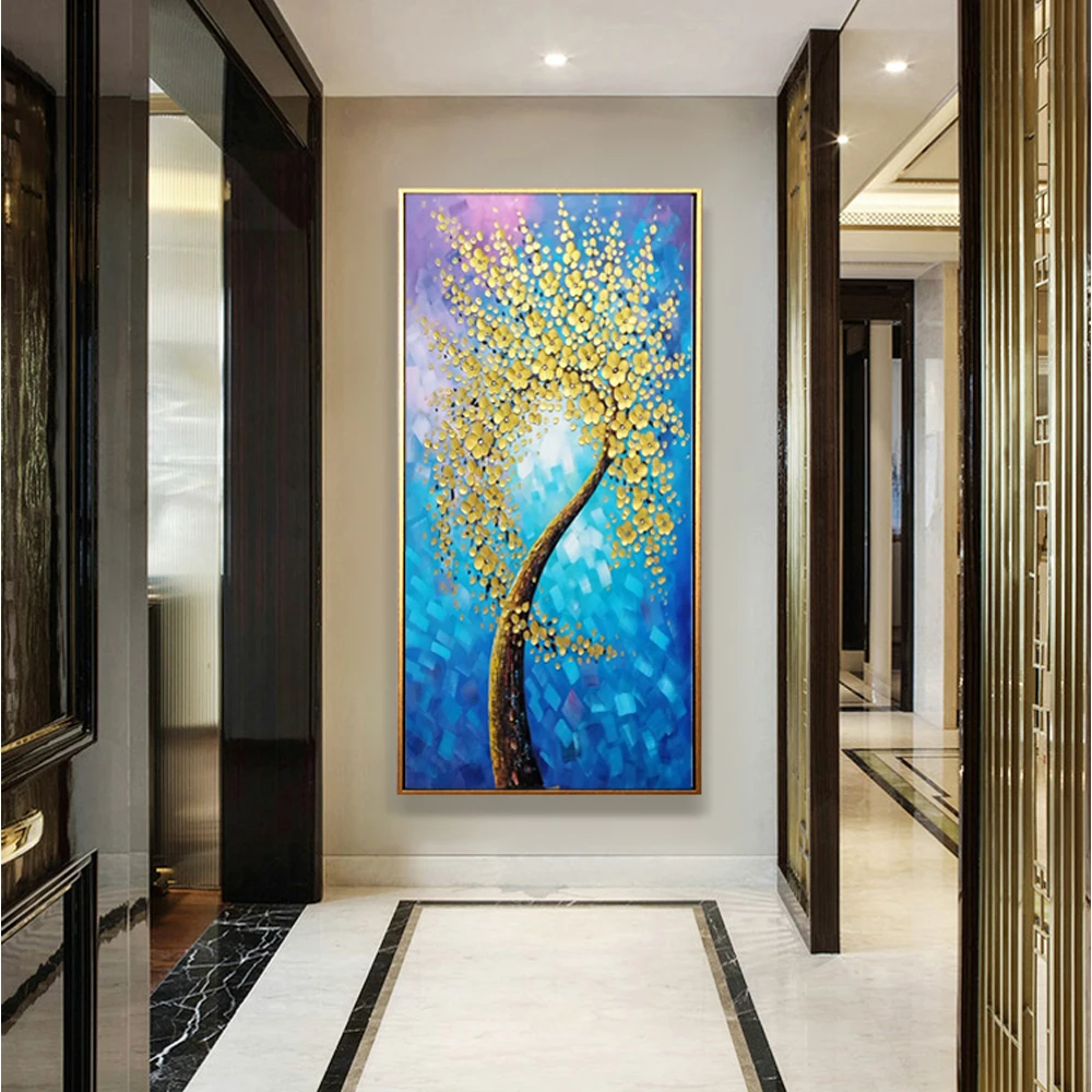 

100% Hand painted oil painting Home Decoration high Quality modern canvas knife painting flower pictures art DM1901811