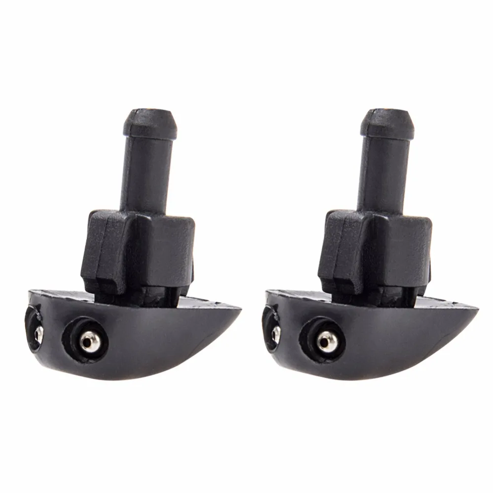 CarBole 2Pcs/set Plastic Universal Auto Car Windshield Wiper Water Spray Nozzle Black Wipers Accessories|windshield washer spray nozzle|windshield