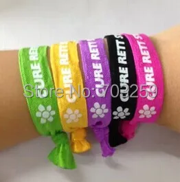 

500pcs/lot promotional elastic cord lanyards wave hand bracelet fabric loom bands EG-WBH002 design custom hair band cloth bracel