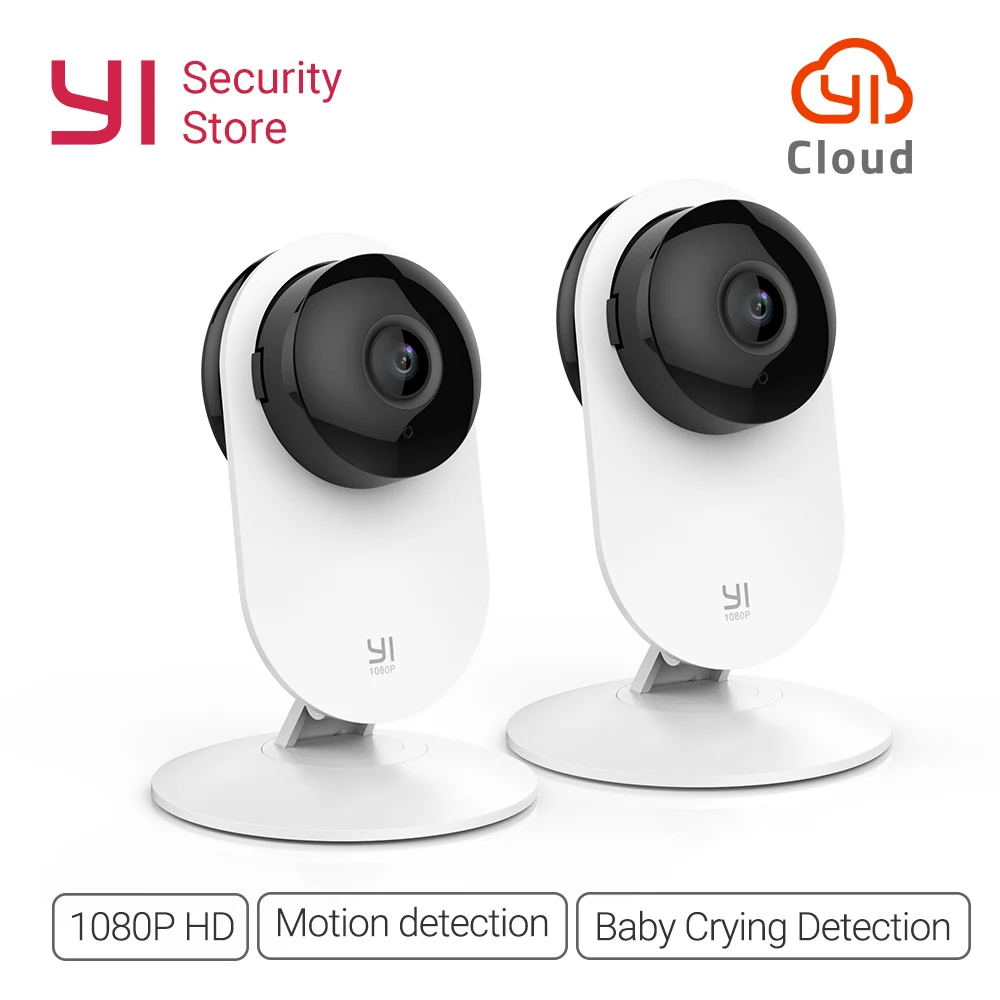 Online YI 1080p cámara de Casa inalámbrica IP sistema de vigilancia de seguridad WIFI cam CCTV YI nube Cámara disponible búho (edición de EE. UU. UE) blanco