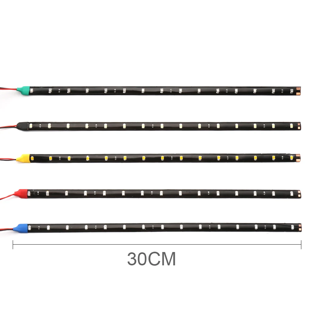 Дневные ходовые огни 12 В 11," 15SMD Водонепроницаемый светодиодный дневного света 30 см автомобилей гибкие Светодиодные ленты свет декоративные автомобильные DRL автомобилей для укладки