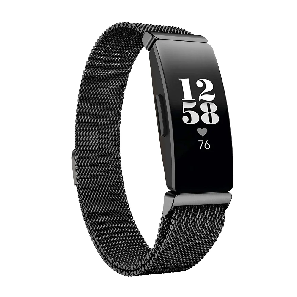 Для Fitbit Inspire HR ремешок замена Миланская петля магнитный браслет из нержавеющей