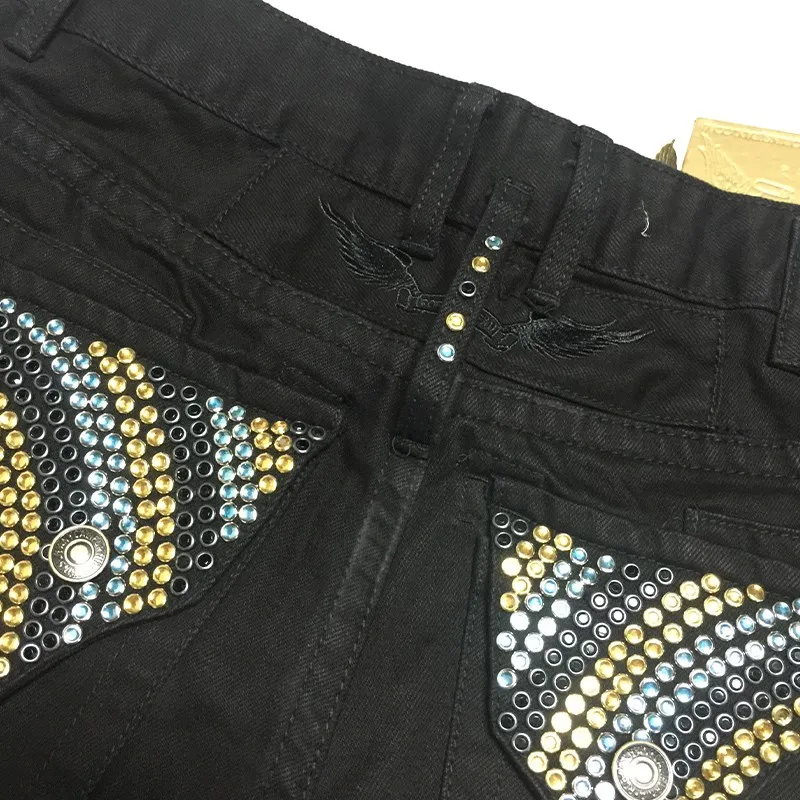robin jeans with crystals