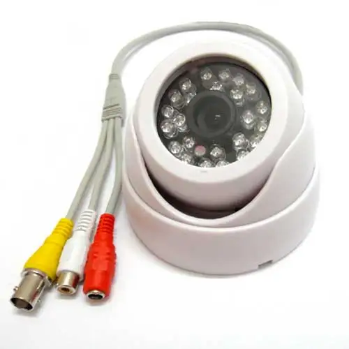 1 4 420TVL CMOS IR Color Security font b CCTV b font Audio Camera Wide Angle