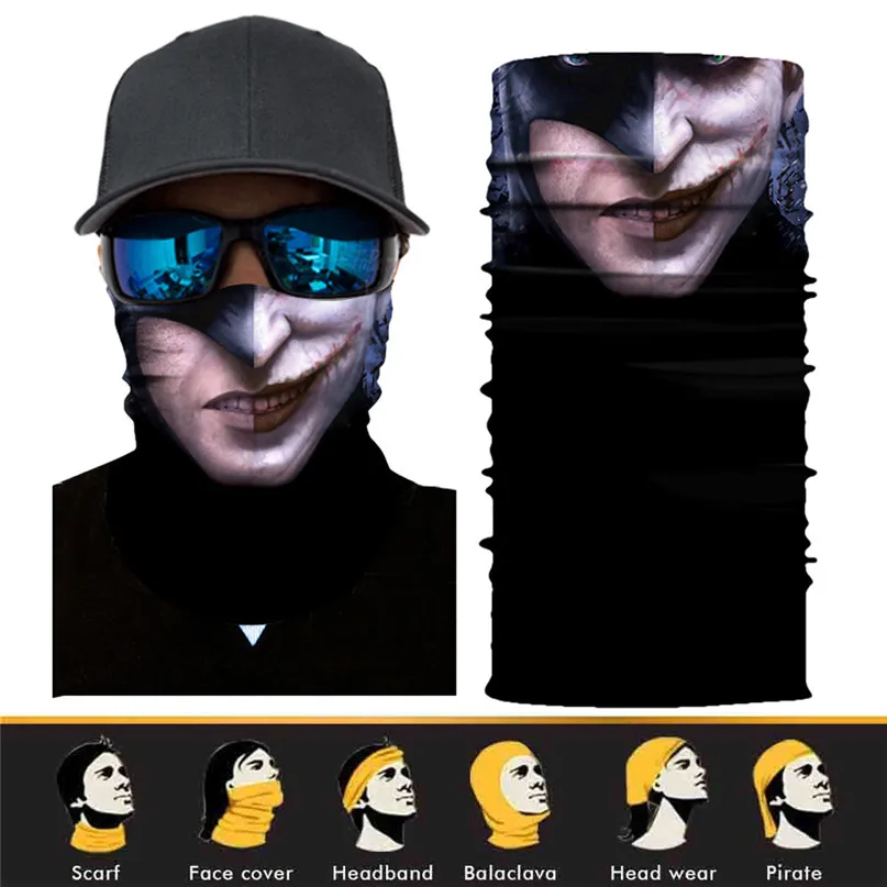 Cycling Face Mask Halloween Unisex Balaclava bicycle Mask Neck Tube Seamless Bandanas Moto Ski Mask Ghost Scarf Headband #2o01 (20)