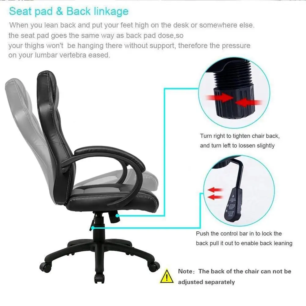 Gaming Chair Heart High Back Office Chair Desk Chair Racing Chair Reclining Chair Computer Chair Swivel Chair PC Chair A35