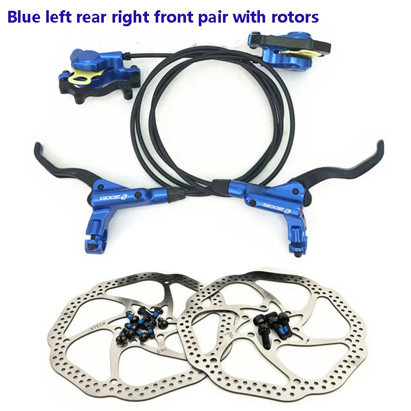 set9 ZOOM MTB Гидравлический дисковый тормоз, набор тормозов, велосипедный зажим, горный велосипед, тормоз, обновление,, левый, правый, передний, задний - Цвет: set9