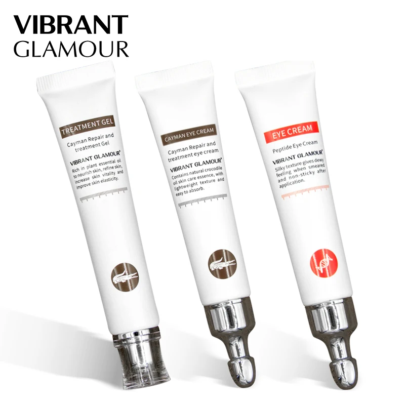 VIBRANT GLAMOUR Peptide Anti Wrinkle Eye Cream Crocodile Eye Cream Eye Care+Repair Scar Cream Moisturizing Remover Dark Circles