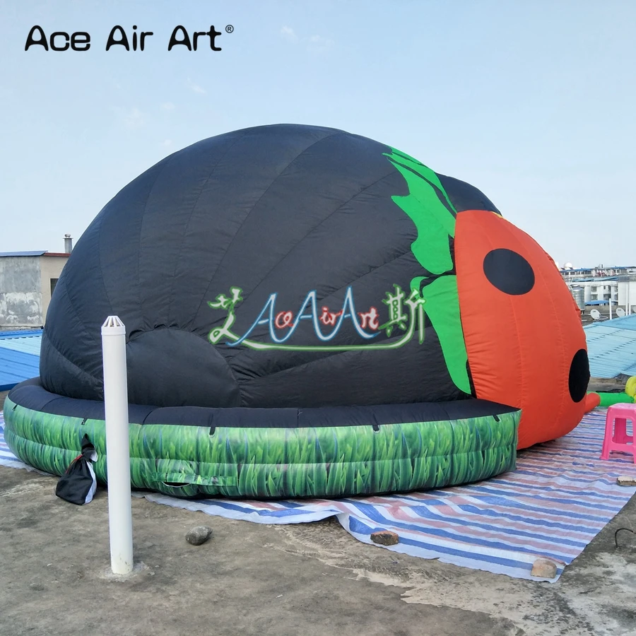 Мини игрушка «божья коровка» купол надувная палатка-планетарий, cenimal купол, проекционный экран starlab навес с бесплатным воздуходувки для Япония