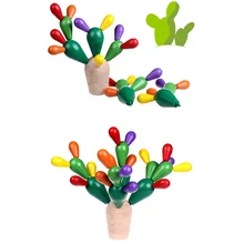 LANTIGER обучающая креативная игрушка детская колючий кактус груши дети снос деревянные игрушки, Прямая поставка