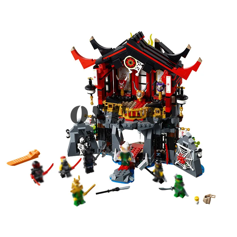 Совместимые legoinglys ninjago 70643 строительные блоки 06078 857 шт кирпичи храм воскресения
