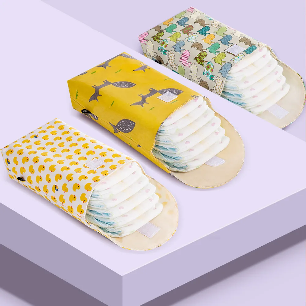

Multifunctional Reusable Diaper Nappy Organizer Waterproof Animal Prints Wet/Dry Bag Mummy Storage Bag Travel Diaper Bag