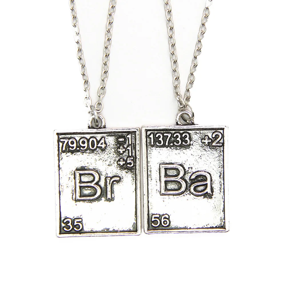 Shadela Breaking Bad Necklace Vintage Antique Silver Br Ba Walter White
