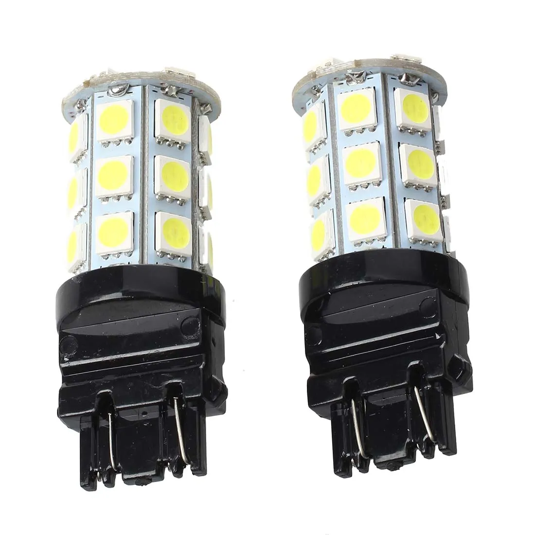 

2 T20 3157 Pure White 5050 SMD 27 LED Tail Backup Turn Signal Light Bulb