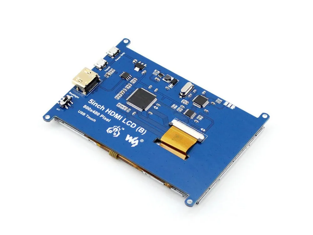 Raspberry Pi 3 Model B+ плюс 5,0 дюймов HDMI ЖК-дисплей сенсорный экран модуль с биколор случае поддержка RPI3 банан Pi BB Черный