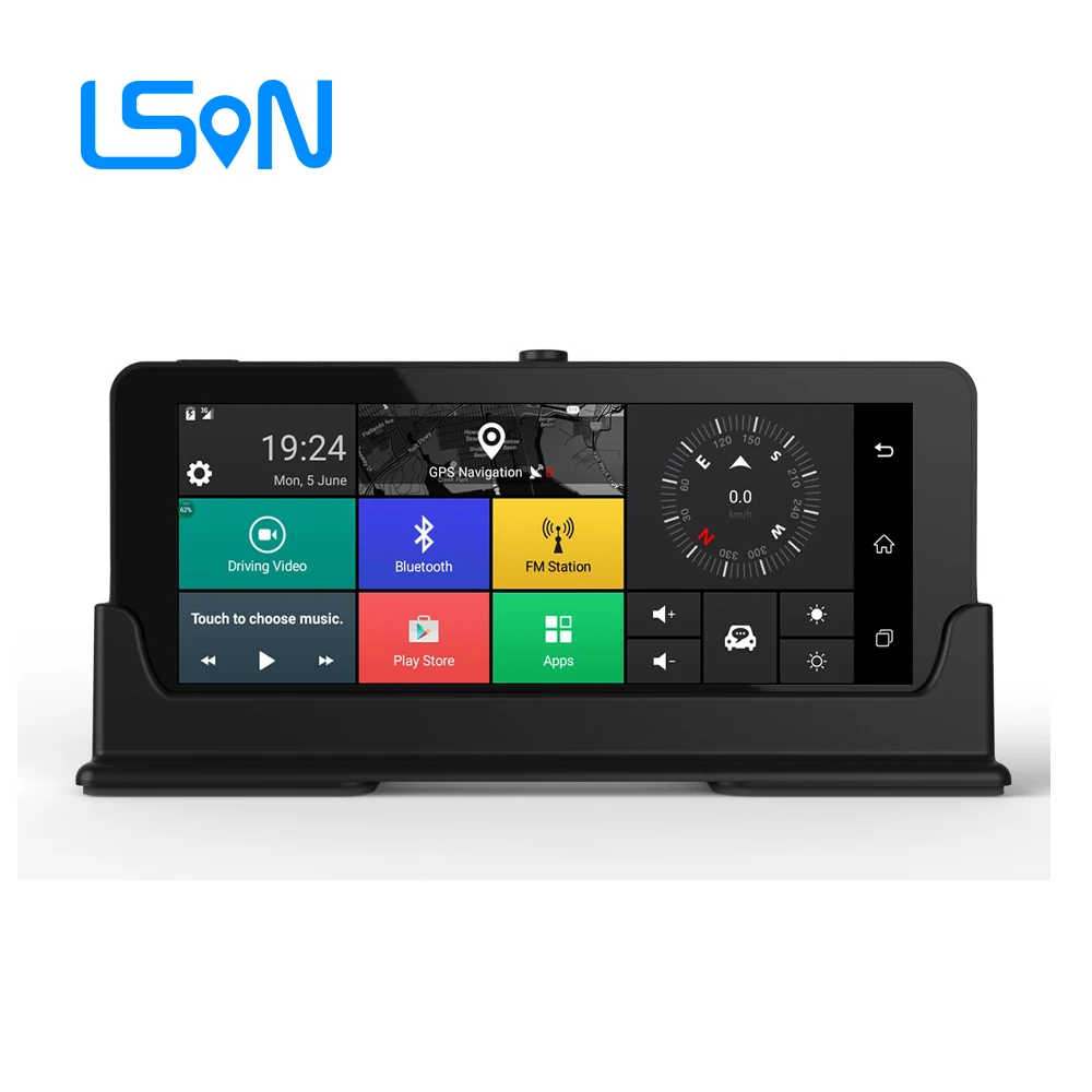 LSON 7 дюймов android 3g Автомобильный gps навигатор Bluetooth Android 5,0 Навигатор Автомобильный с DVR FHD 1080 Автомобильный gps