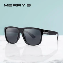 MERRYS Дизайнерские мужские классические Поляризованные солнцезащитные очки, мужские винтажные Квадратные Солнцезащитные очки с защитой от уф400 лучей S3008