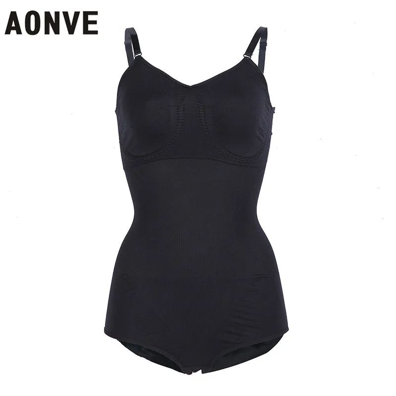 AONVE Body Shaper Sexy Bodysuits Push Up Bra Slimming Underwear