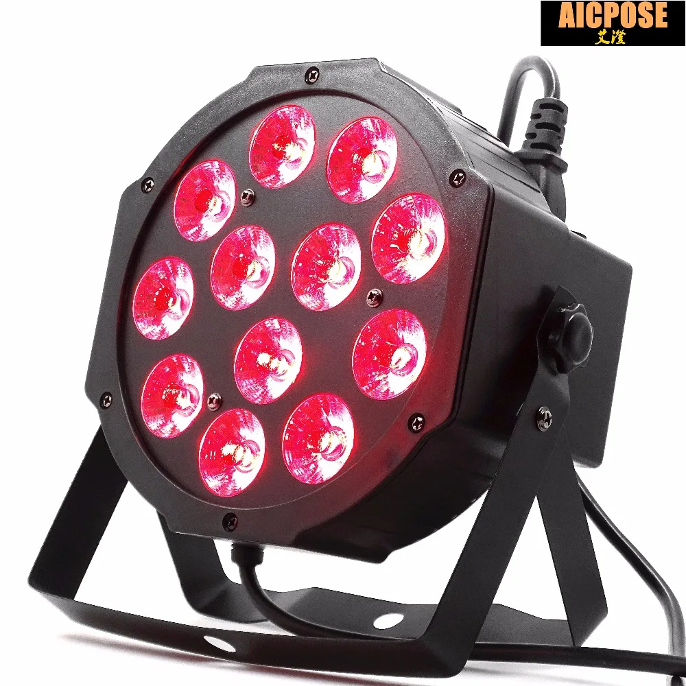 Billige 4 teile lose 12w led lampe perlen 12x12W led Par lichter RGBW 4in1 flache par led dmx512 disco lichter professionelle bühne dj ausrüstung