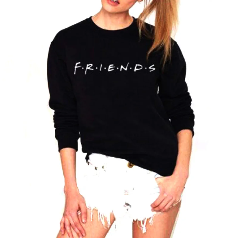 Vsenfo Friends Sweatshirt Women Casual Friends TV Show Sweatshirt 90s ...
