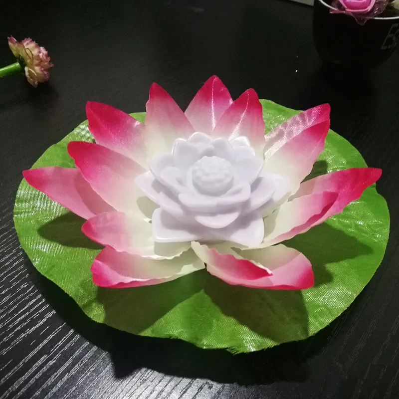 

CLAITE LED Wishing Light Floating Flower Pool Light Colorful Lotus Water Latern Candle Lamp for Wedding Party Festival