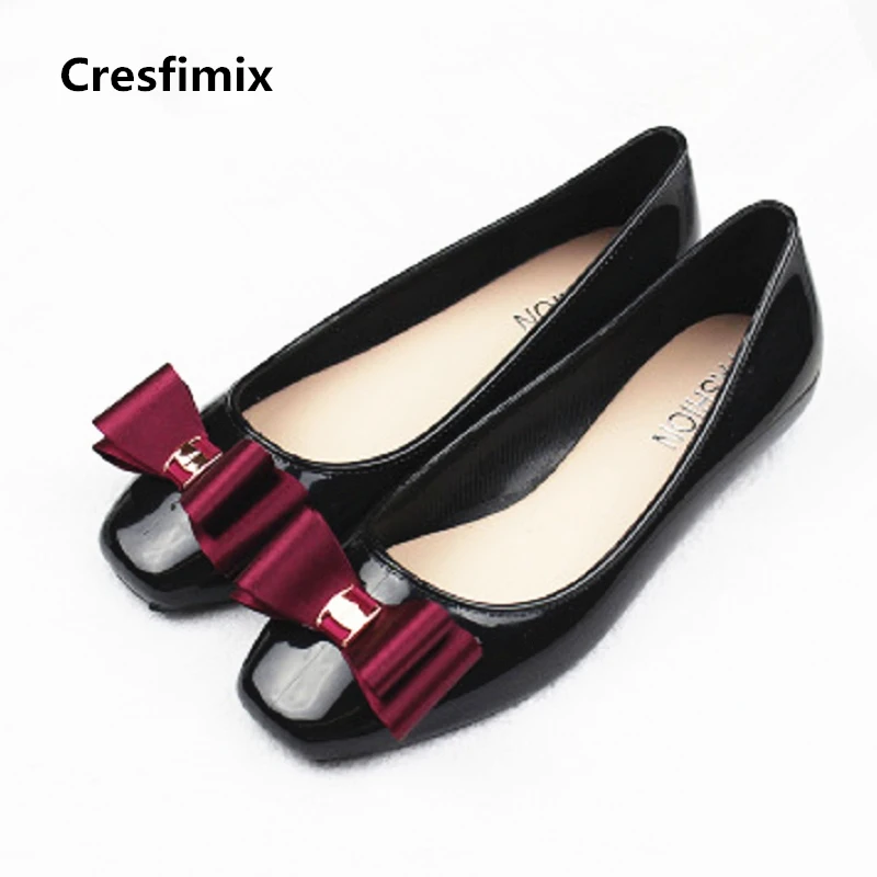 Cresfimix zapatos planos de mujer; Женская мода; удобная; прозрачная обувь на плоской подошке женская; красивый комплект одежды; сезон весна-лето; женская обувь без застежки; a377