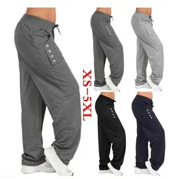 

XXXXL XXXXXL Plus size 2019 new Fashion Loose Casual Pure Color Harem Joggerpant Trousers Harem Women Trousers Pants