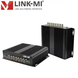 LINK-MI LM-SF44 4 CHs HD-SDI Extender по волокну конвертер 20 км, single-mode, Сигле волокно