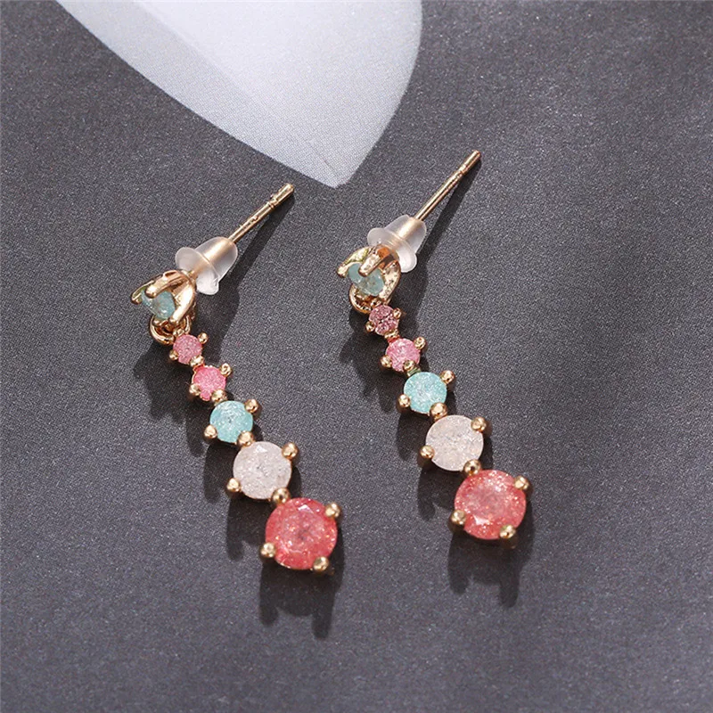 

Romad AAA Cubic Zirconia Fashion Water Drop Earings For Women Jewelry Wedding Party Gift Zircon Crystal Long Dangle Earring Z3