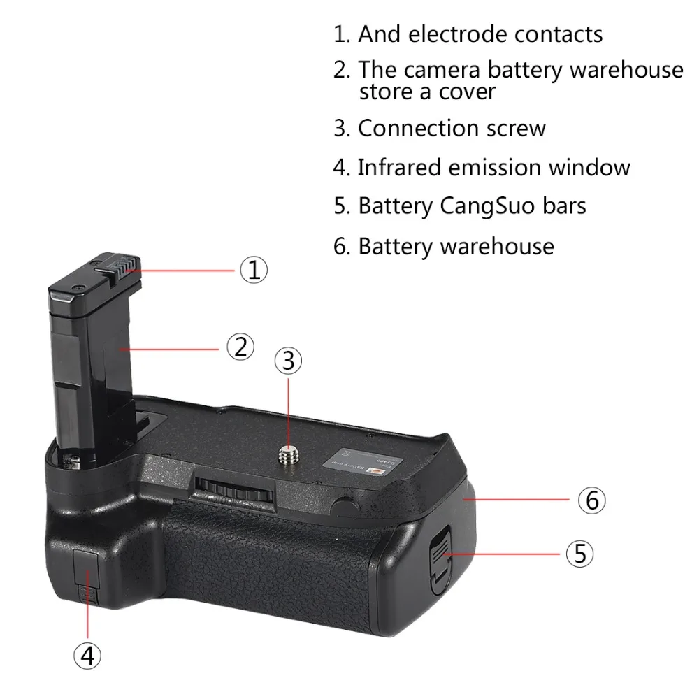 DSTE MB-D3400 мульти-мощная Вертикальная Батарейная рукоятка для Nikon D3400 камера держатель рукоятки дистанционного управления с Remote