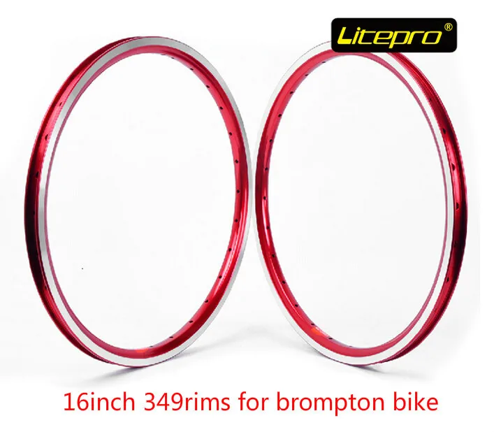 Litepro kpro 16 дюймовые диски складной велосипед bmx Колеса 349 для велосипеда brompton|349 rim|bmx