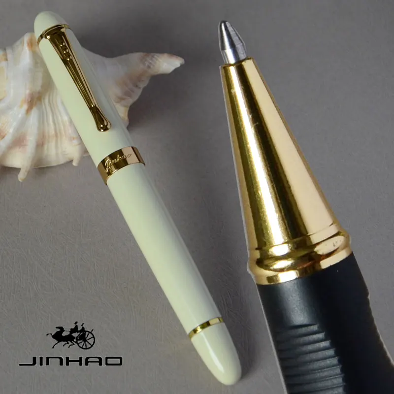 JINHAO X450 белая и Золотая шариковая ручка синий серый зеленый фиолетовый розовый