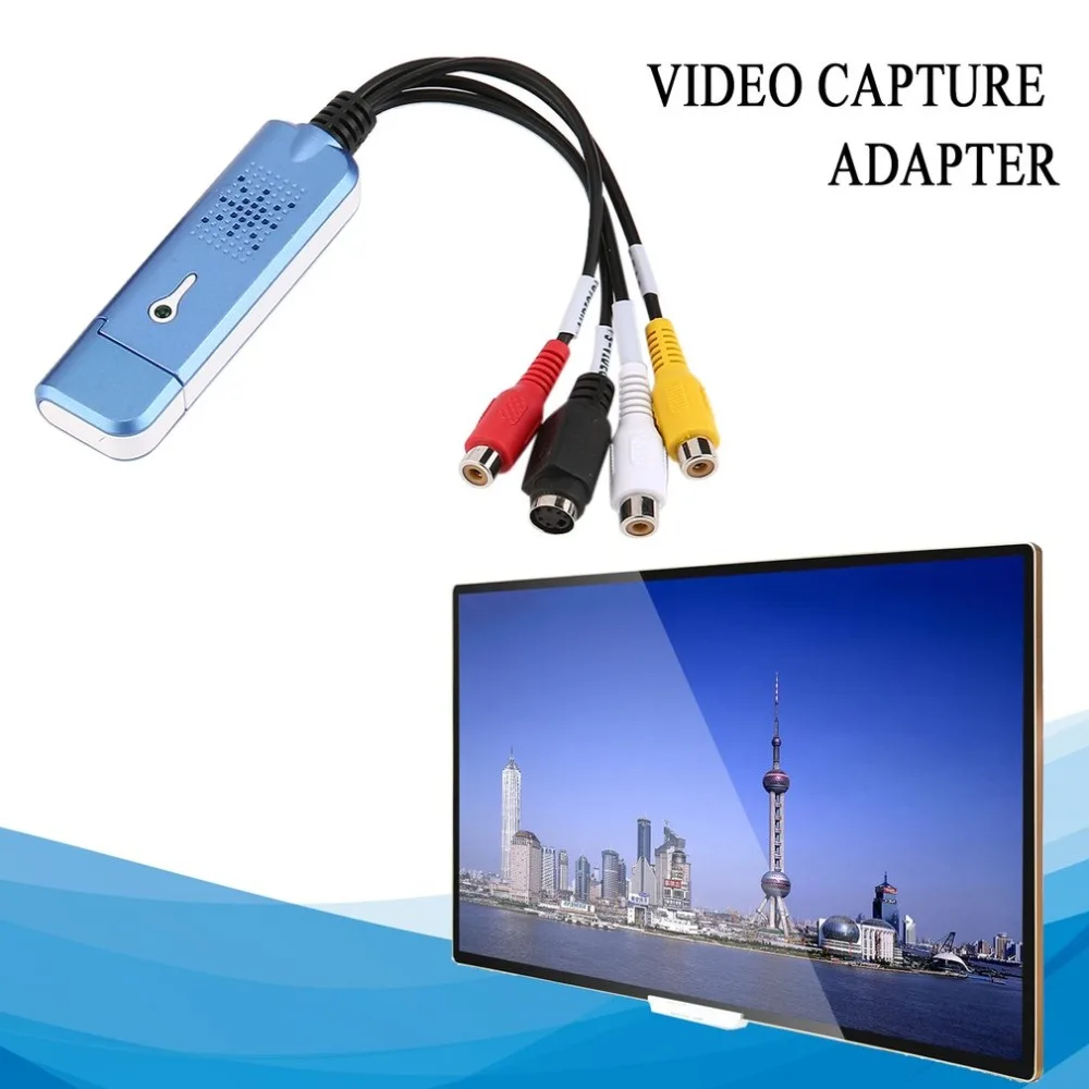Новый портативный адаптер USB 2 0 Easycap для видеосъемки карт VHS DC60 DVD Композитный RCA