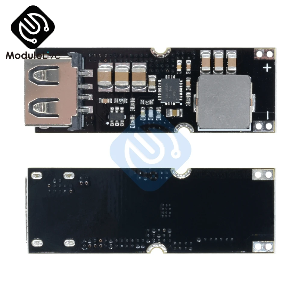 Модуль питания с одной ячейкой и литиевой батареей 3,7 в 4,2 в литр 5 в 9 в 12 В Плата USB для мобильного телефона QC Быстрая зарядка QC2.0 QC3.0