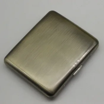 

Exquisite Bronze Wire Drawing 20 Metal Iron Clip Gift Box Cigarette Case