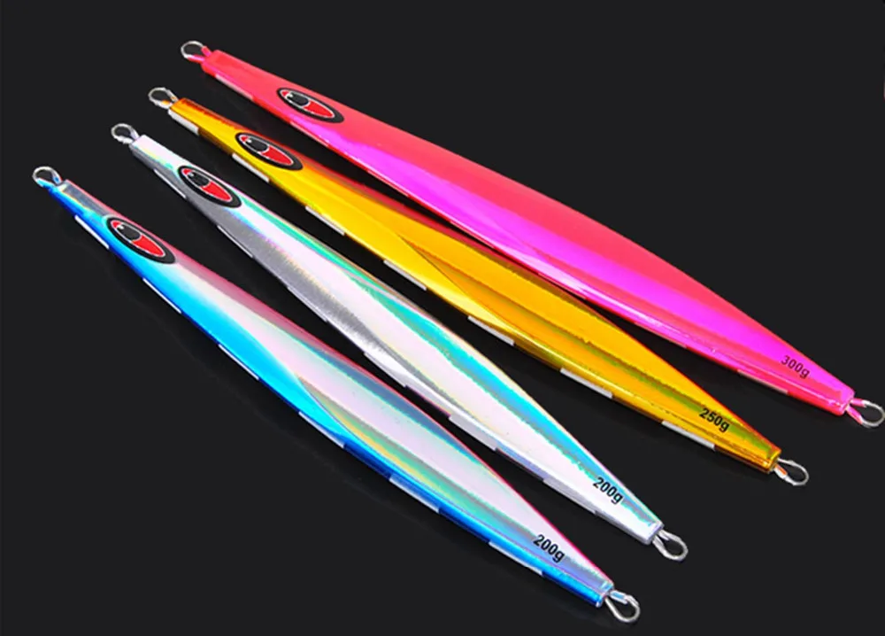 

5PCS Fishing Zebra Glow Jigging Slow Jig Deep sea Jigging Lure Jigbait spoon baits 120/150/200/250/300g