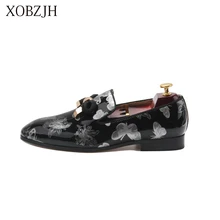 XOBZJH Designer Shoes Men High Quality Italian Men Shoe Luxury Wedding Party Genuine Leather Slip On Loafers Shoes Big Size XOBZJH Designer Shoes Men High Quality Italian Men Shoe Luxury Wedding Party Genuine Leather Slip On Loafers Shoes Big Size